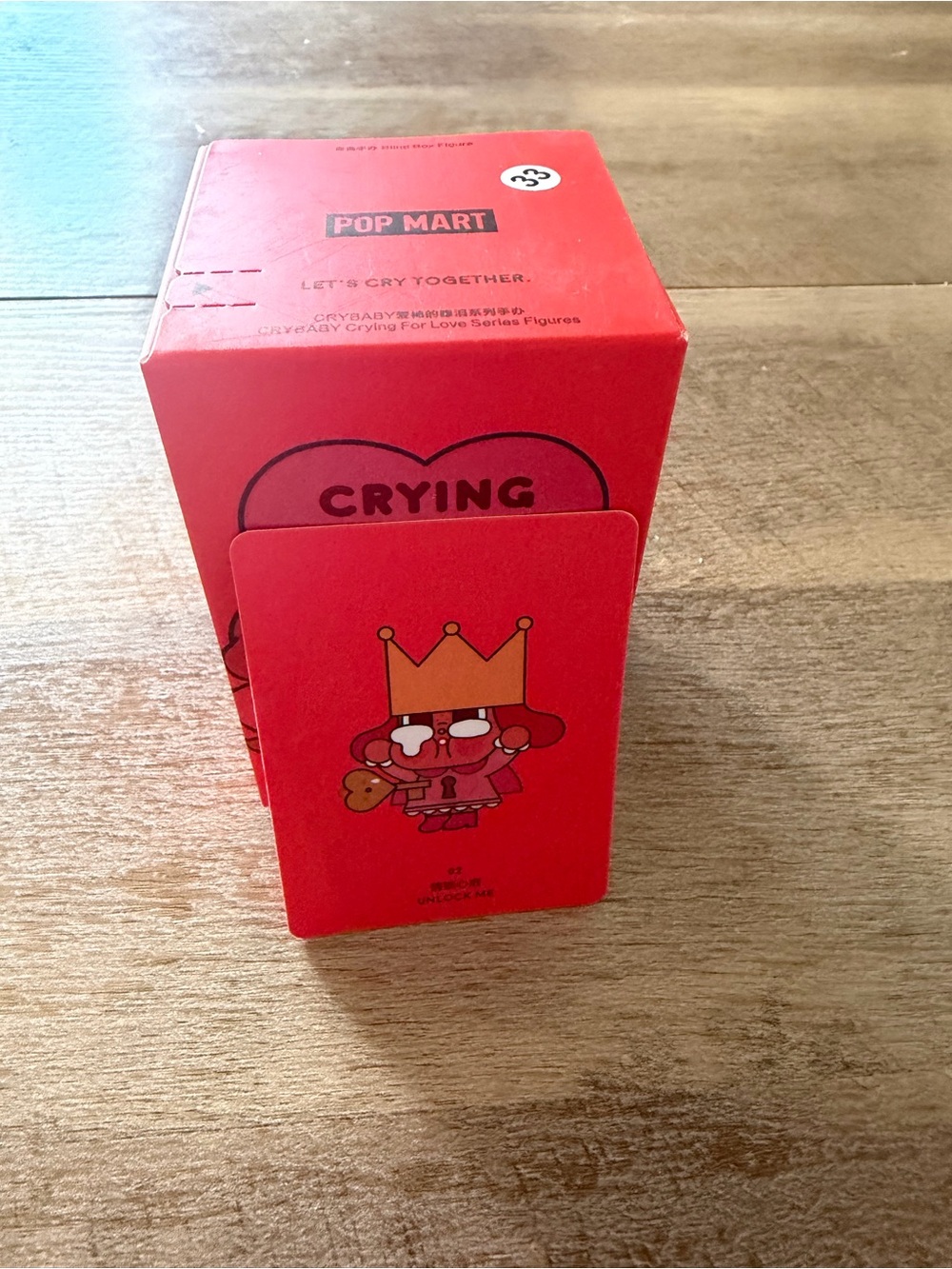 POP MART Crybaby Crying for love Unlock me